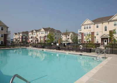 Warminster, PA apartment resort style swimming pool at Station at Bucks County