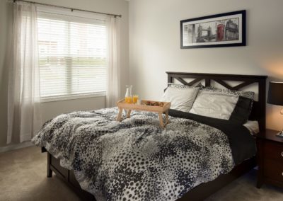 Warminster, PA apartment bedroom at The Station at Bucks County